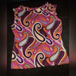 NY&C Paisley Sleeveless Blouse